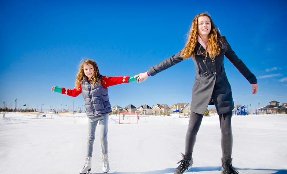 Winter fun on Mahogany Lake